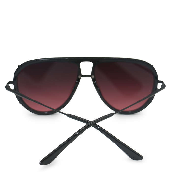 TOPFOXX Sunglasses Ivy Luxe - Ruby Tangle-Free Round Aviator Sunglasses