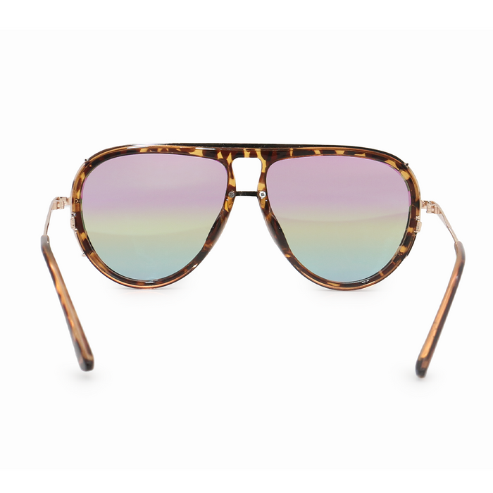 TOPFOXX Sunglasses Ivy Luxe - Pride Tangle-Free Round Aviator Sunglasses