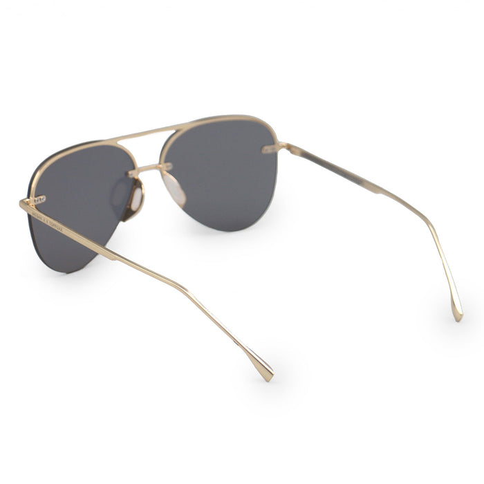 TOPFOXX Sunglasses Smaller Megan 2 Mirrored Bronze - Tangle Free Aviator Sunglasses