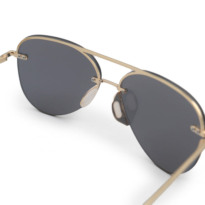 TOPFOXX Sunglasses Smaller Megan 2 Mirrored Bronze - Tangle Free Aviator Sunglasses