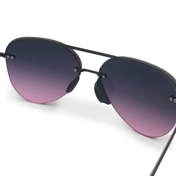 TOPFOXX Sunglasses Smaller Megan 2 Faded Purple Pink - Tangle Free Aviator Sunglasses
