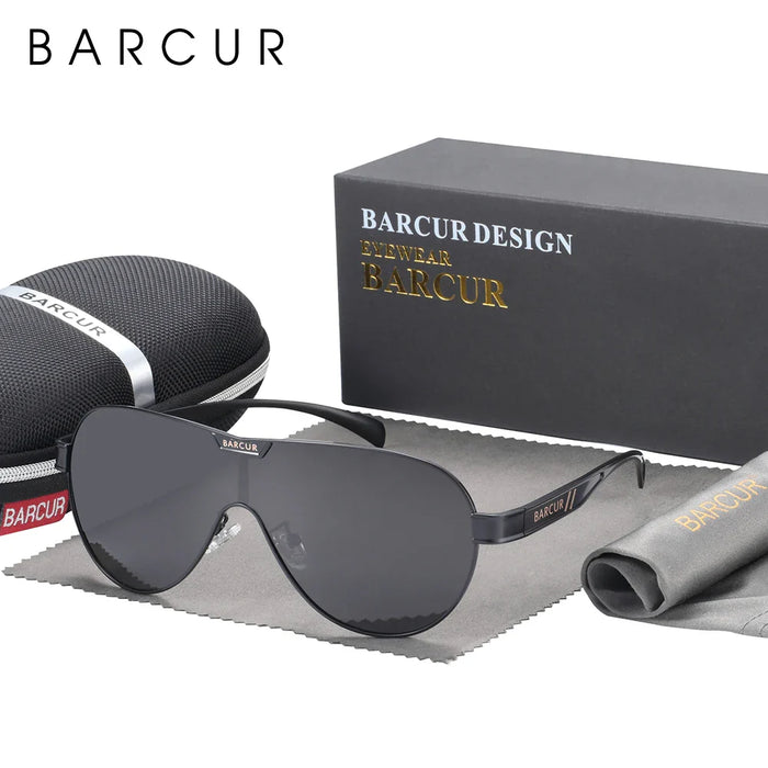 BARCUR Men's Polarized Sunglasses Special-Shaped