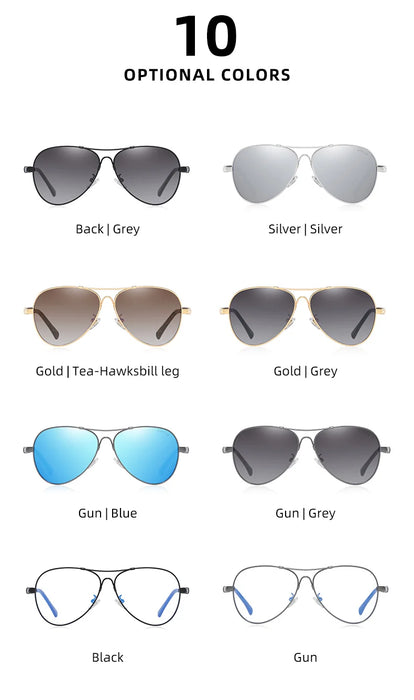 BARCUR Polarized Pilot Sunglasses