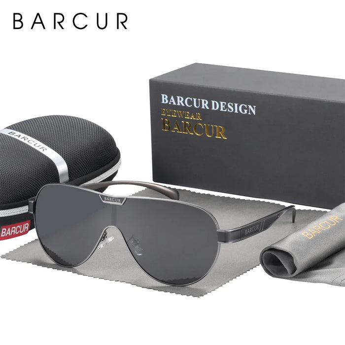 BARCUR Men's Polarized Sunglasses Special-Shaped