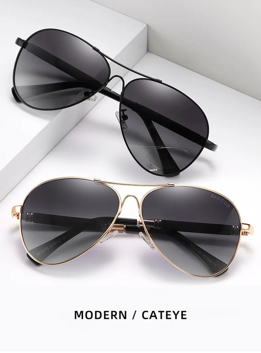 BARCUR Polarized Pilot Sunglasses