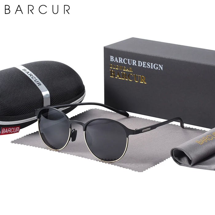 BARCUR Trendy Sunglasses Women’s Polarized Round