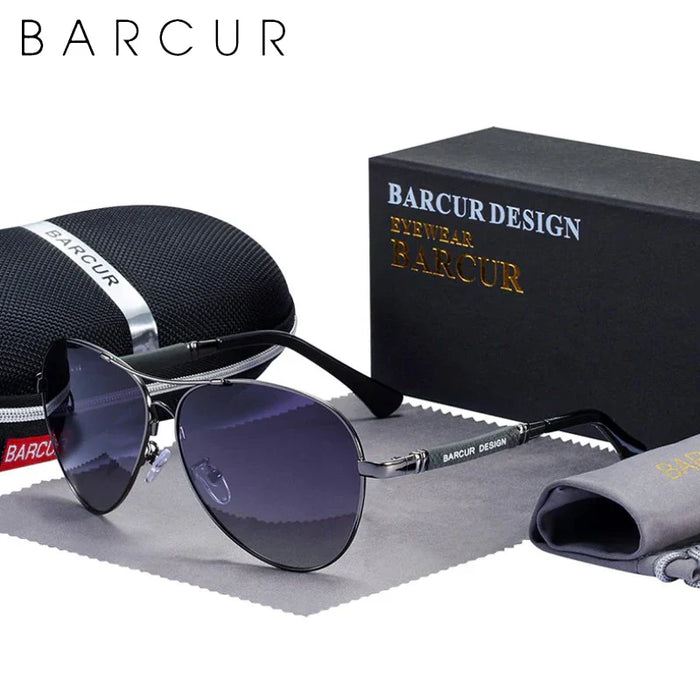 BARCUR Polarized Pilot Sunglasses