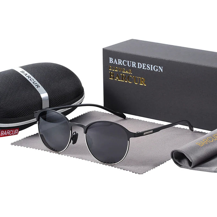 BARCUR Trendy Sunglasses Women’s Polarized Round