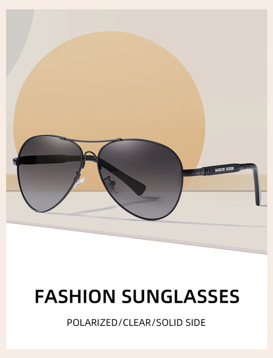 BARCUR Polarized Pilot Sunglasses