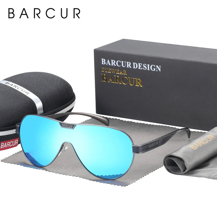 BARCUR Men's Polarized Sunglasses Special-Shaped