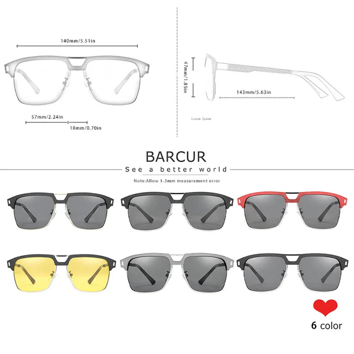 BARCUR Polarized Casual Sunglasses