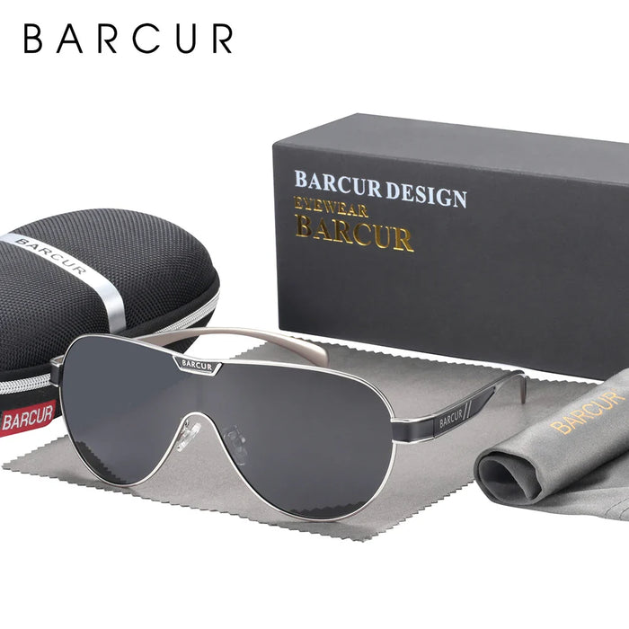 BARCUR Men's Polarized Sunglasses Special-Shaped