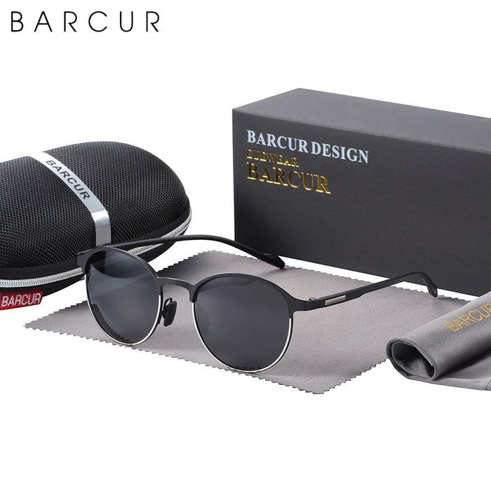 BARCUR Trendy Sunglasses Women’s Polarized Round