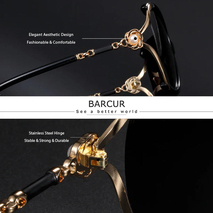 BARCUR Sunglasses Trendy Butterfly Design Fashion
