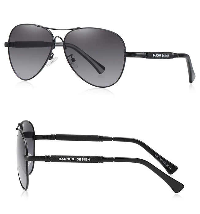 BARCUR Polarized Pilot Sunglasses