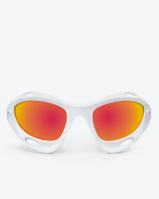 GLEAMLEY Vortex - Gold Mirrored Lenses, White Frame - Product image