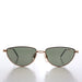 SUNGLASS MUSEUM Gold Semi-Oval Vintage Sunglasses - Veanne - Product image