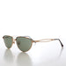 SUNGLASS MUSEUM Gold Semi-Oval Vintage Sunglasses - Veanne - Product image