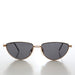 SUNGLASS MUSEUM Gold Semi-Oval Vintage Sunglasses - Veanne - Product image