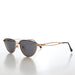 SUNGLASS MUSEUM Gold Semi-Oval Vintage Sunglasses - Veanne - Product image