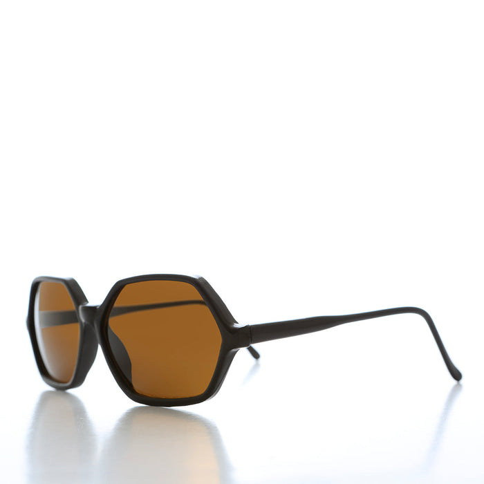 SUNGLASS MUSEUM Hexagon Frame Vintage Sunglasses - Vermont