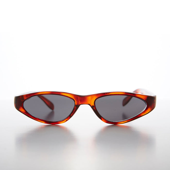 SUNGLASS MUSEUM Edgy Small Cat Eye 90s Vintage Sunglass - Vicky
