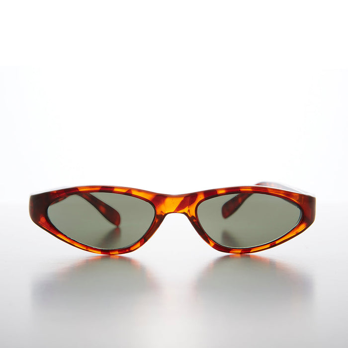 SUNGLASS MUSEUM Edgy Small Cat Eye 90s Vintage Sunglass - Vicky