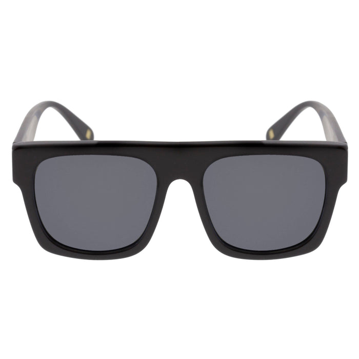 OCEAN VILNIUS Sunglasses Shiny Black Blue Mirror 10900.1