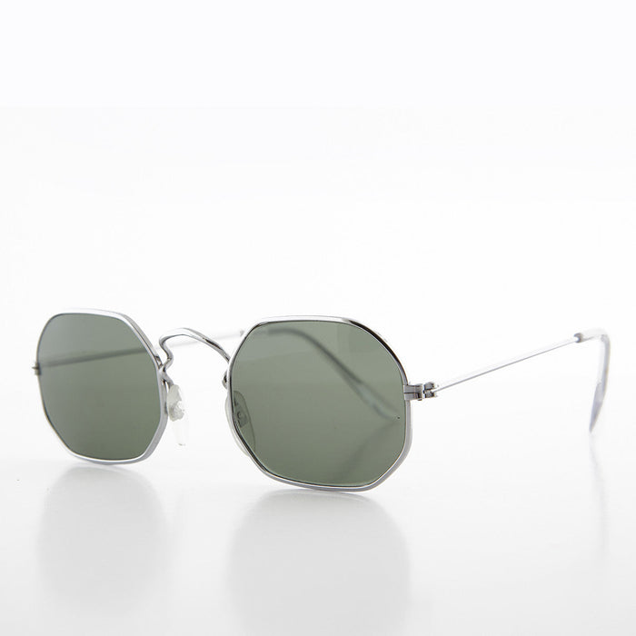 SUNGLASS MUSEUM Octagonal Metal Frame Sunglass with Glass Lens - Vine