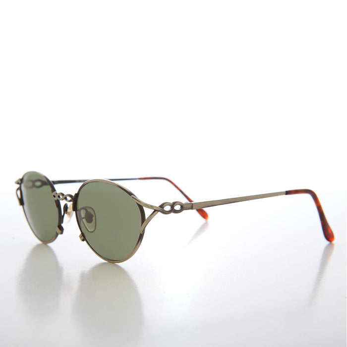 SUNGLASS MUSEUM Oval Cat Eye 90s Vintage Sunglasses - Vista