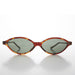 image of sunglasses model SUNGLASS MUSEUM Punk Rock Oval Narrow Cat Eye Vintage Sunglass - Viveca