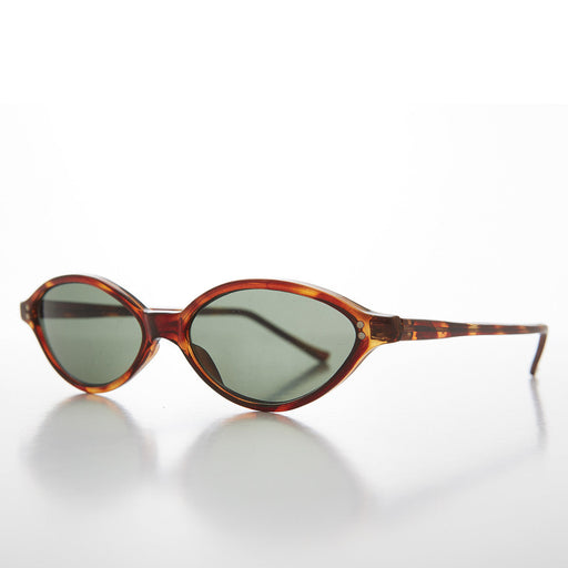 image of sunglasses model SUNGLASS MUSEUM Punk Rock Oval Narrow Cat Eye Vintage Sunglass - Viveca
