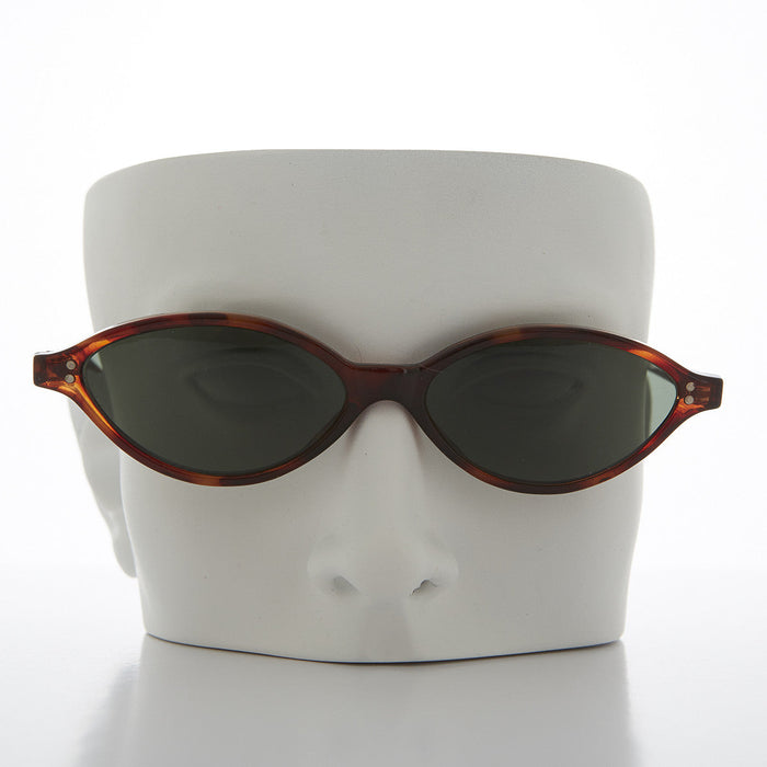 image of sunglasses model SUNGLASS MUSEUM Punk Rock Oval Narrow Cat Eye Vintage Sunglass - Viveca