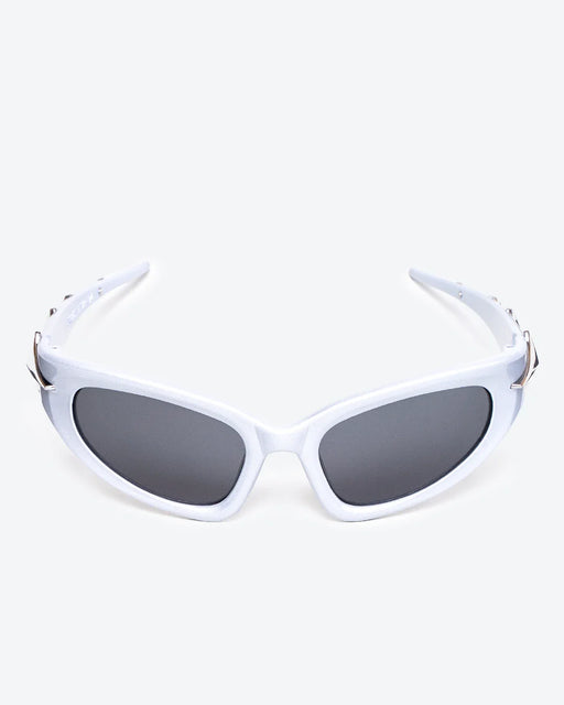 GLEAMLEY VERVE - Black Lenses, White Frame - Product image