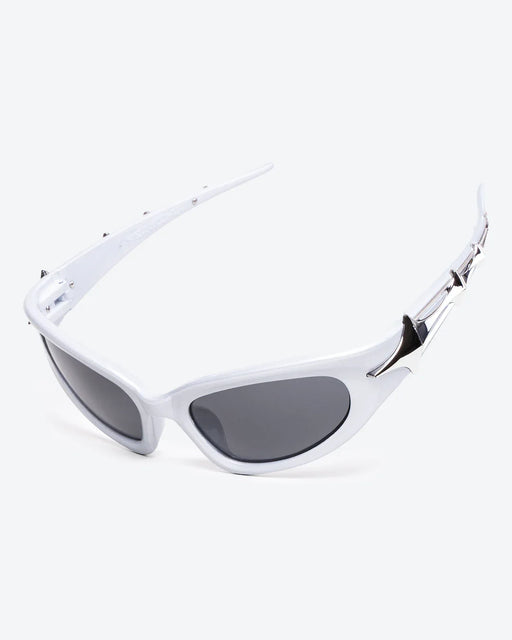 GLEAMLEY VERVE - Black Lenses, White Frame - Product image