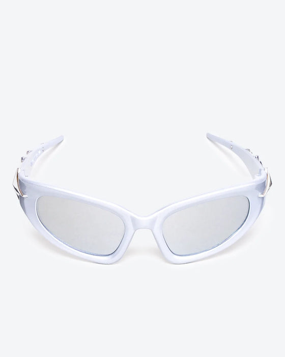 GLEAMLEY VERVE - Black Lenses, White Frame - Product image