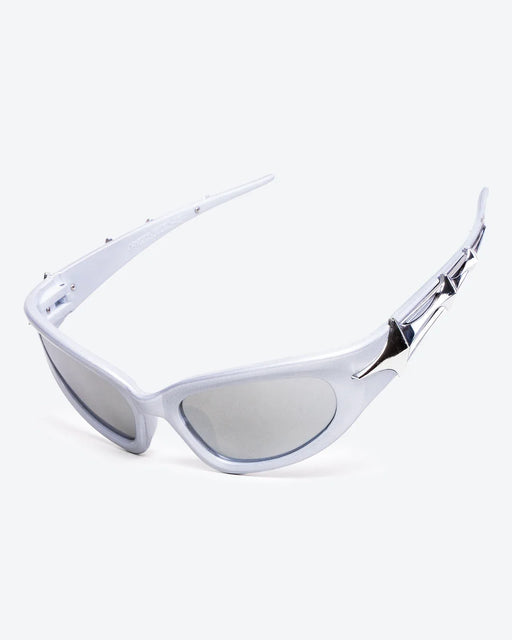 GLEAMLEY VERVE - Smoke Mirrored Lenses, White Frame - Product image