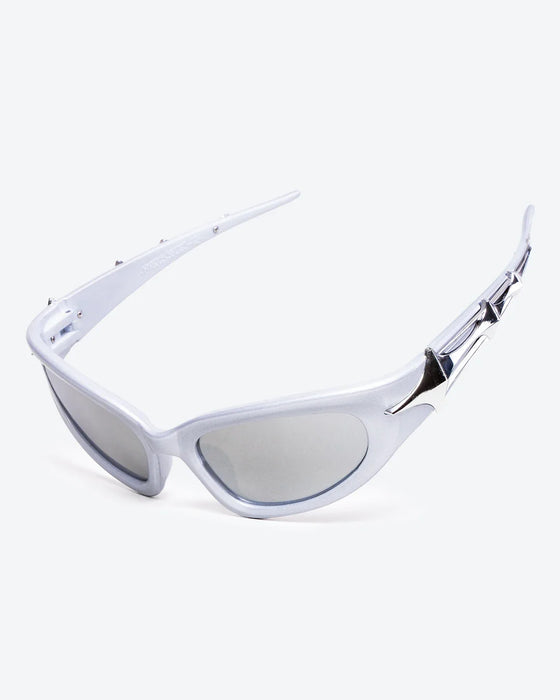 GLEAMLEY VERVE - Black Lenses, White Frame - Product image
