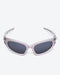 GLEAMLEY VERVE - Smoke Mirrored Lenses, White Frame - Product image