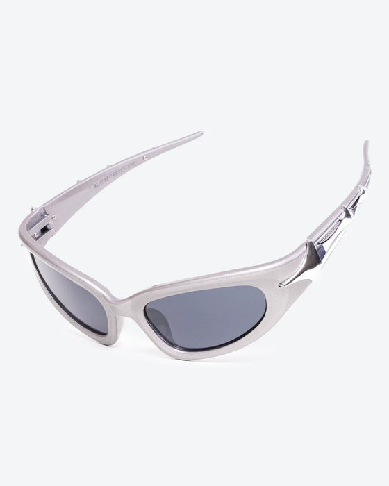 GLEAMLEY VERVE - Smoke Mirrored Lenses, White Frame - Product image