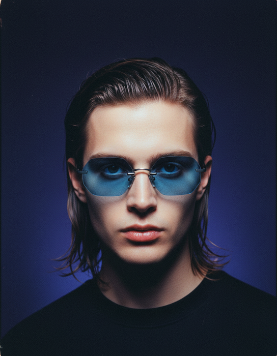 COSSINO Martin Hexagon Frameless Sunglasses