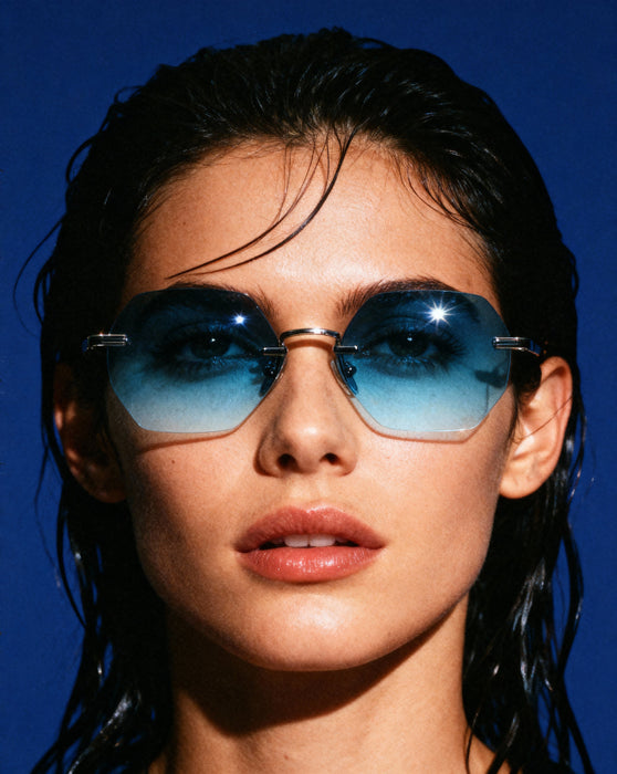 COSSINO Martin Hexagon Frameless Sunglasses