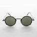 image of sunglasses model SUNGLASS MUSEUM Round Goth Steampunk Vintage Sunglass - Waldo