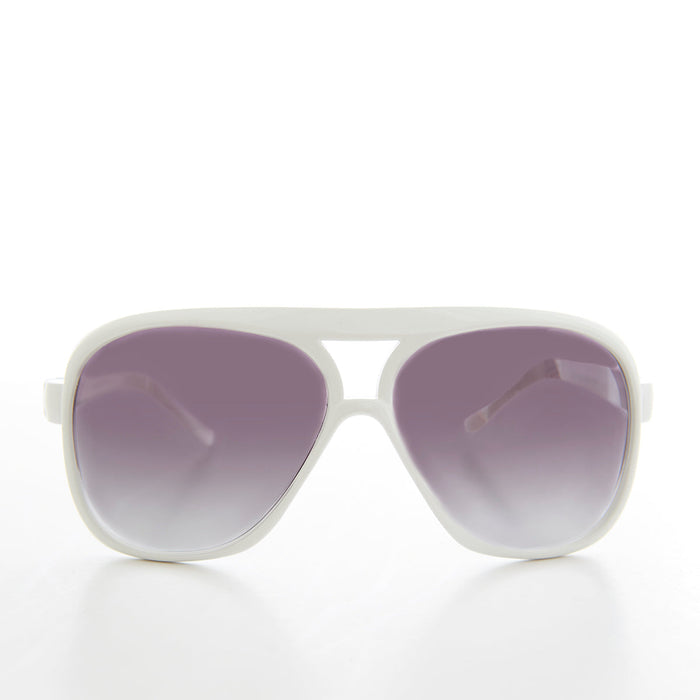 SUNGLASS MUSEUM Square Colorful Aviator Deadstock Sunglasses - Wave