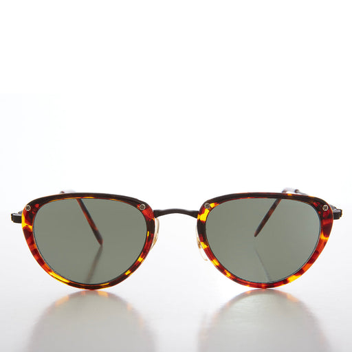 SUNGLASS MUSEUM Tortoiseshell Simple 90s Vintage Sunglasses - Weaver - Product image