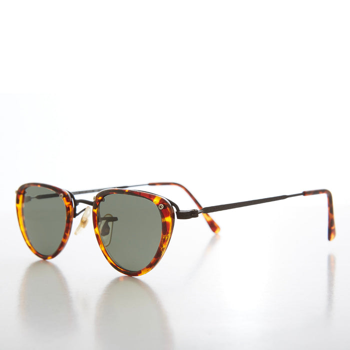 SUNGLASS MUSEUM Tortoiseshell Simple 90s Vintage Sunglasses - Weaver - Product image