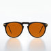 image of sunglasses model SUNGLASS MUSEUM SUNGLASS MUSEUM Round Amber Tinted Vintage Sunglass - West