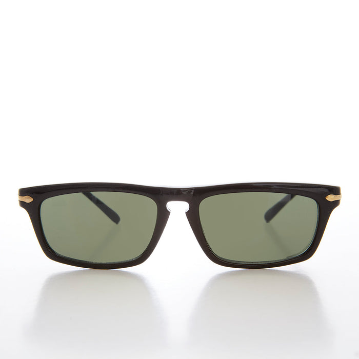 SUNGLASS MUSEUM Slim Rectangular Beatnik Vintage Sunglass - Wilde