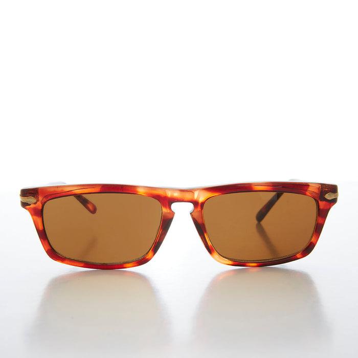 SUNGLASS MUSEUM Slim Rectangular Beatnik Vintage Sunglass - Wilde
