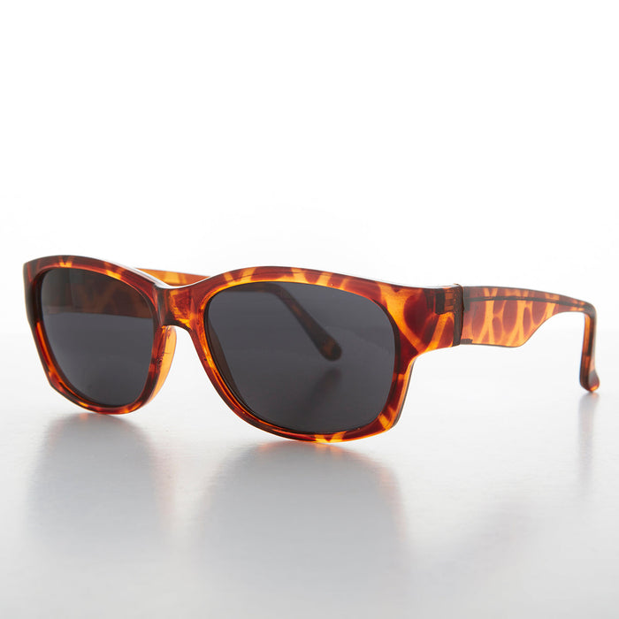 SUNGLASS MUSEUM Sporty Vintage Wrap Style Sunglass with Wide Temples - Wiley